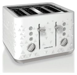 Morphy Richards Prism 248110 4 Slice Toaster - White.